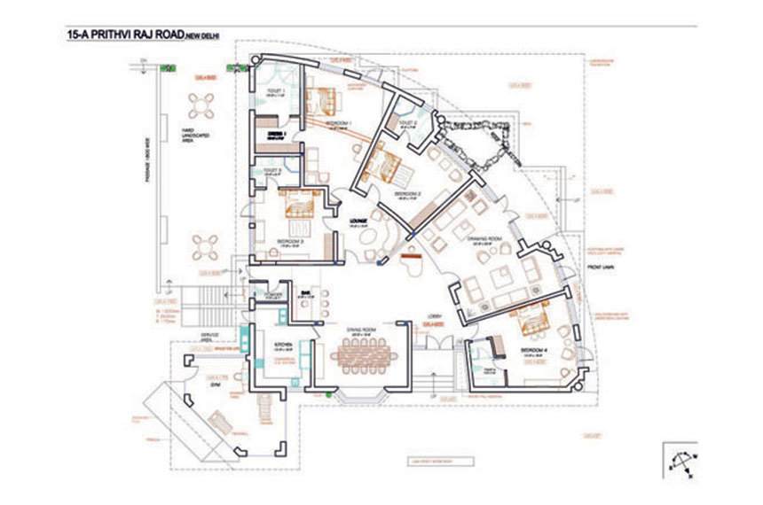 Design of New Delhi Prithvi Raj Road 